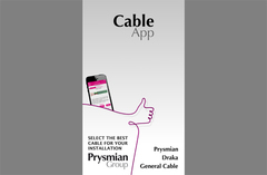 programėlė Cable App kabelių pasirinkimui